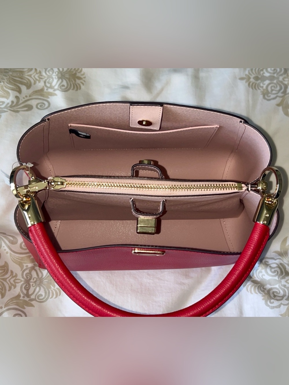 Kate Spade Phoebe Medium Top Handle Satchel-Perfect Cherry - Picture 14 of 16